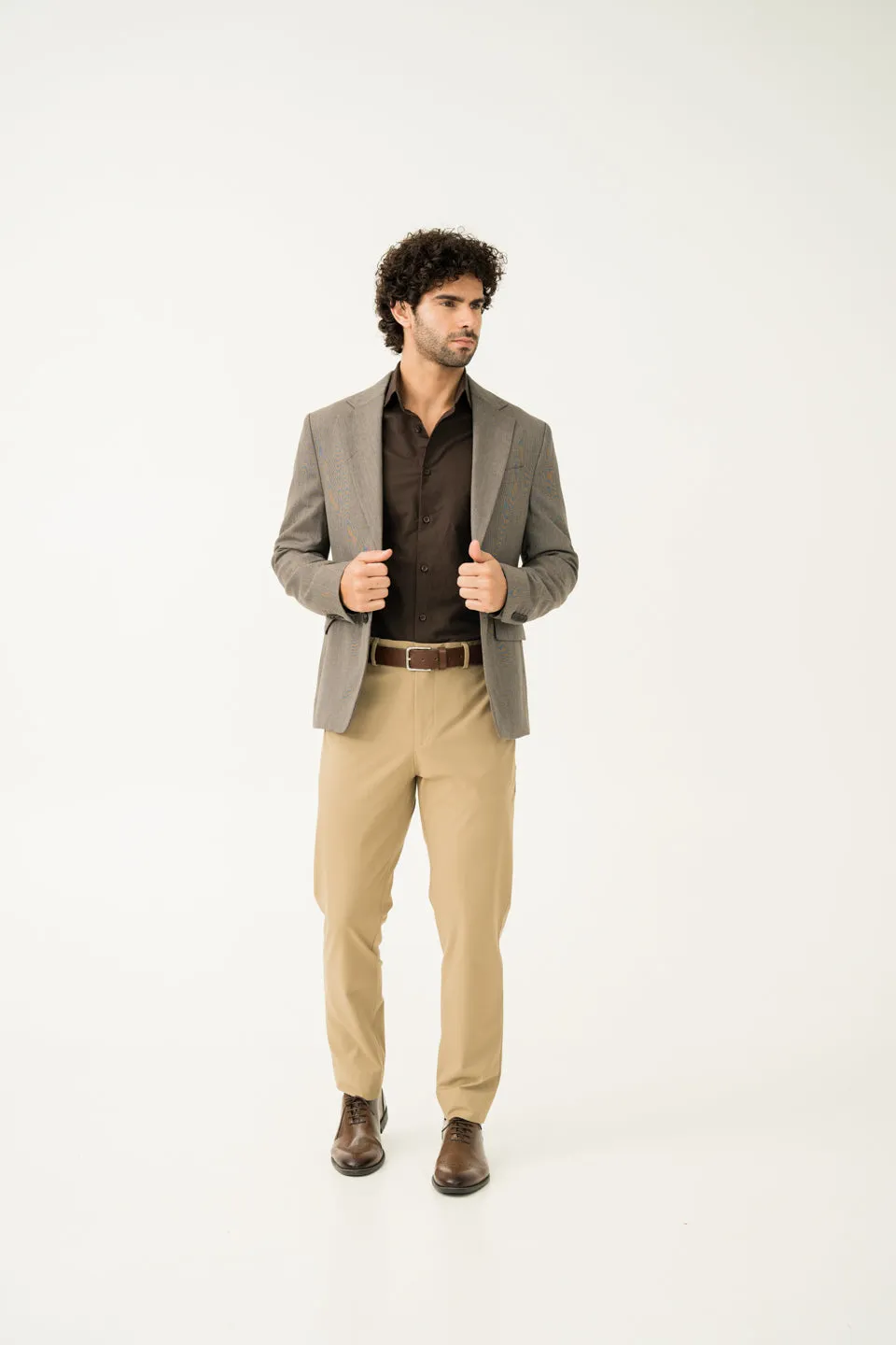 Somewhere Khaki Slim Fit Stretch Formal Pants