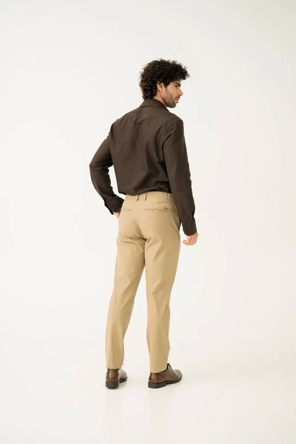 Somewhere Khaki Slim Fit Stretch Formal Pants