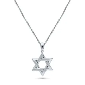 Star of David Necklace in Sterling Silver