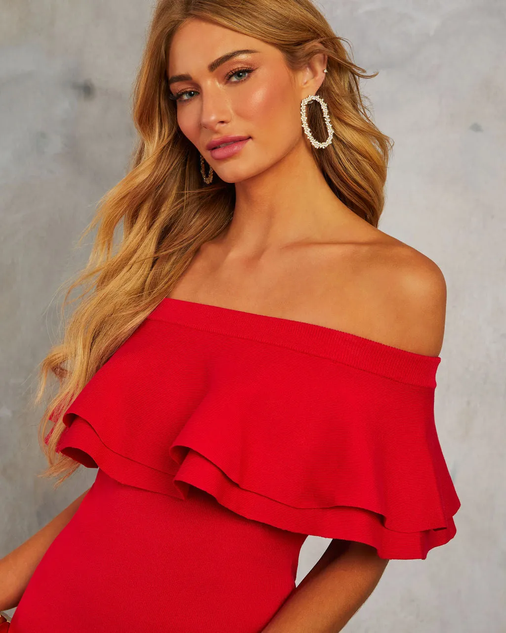 That Spark Off Shoulder Mini Dress