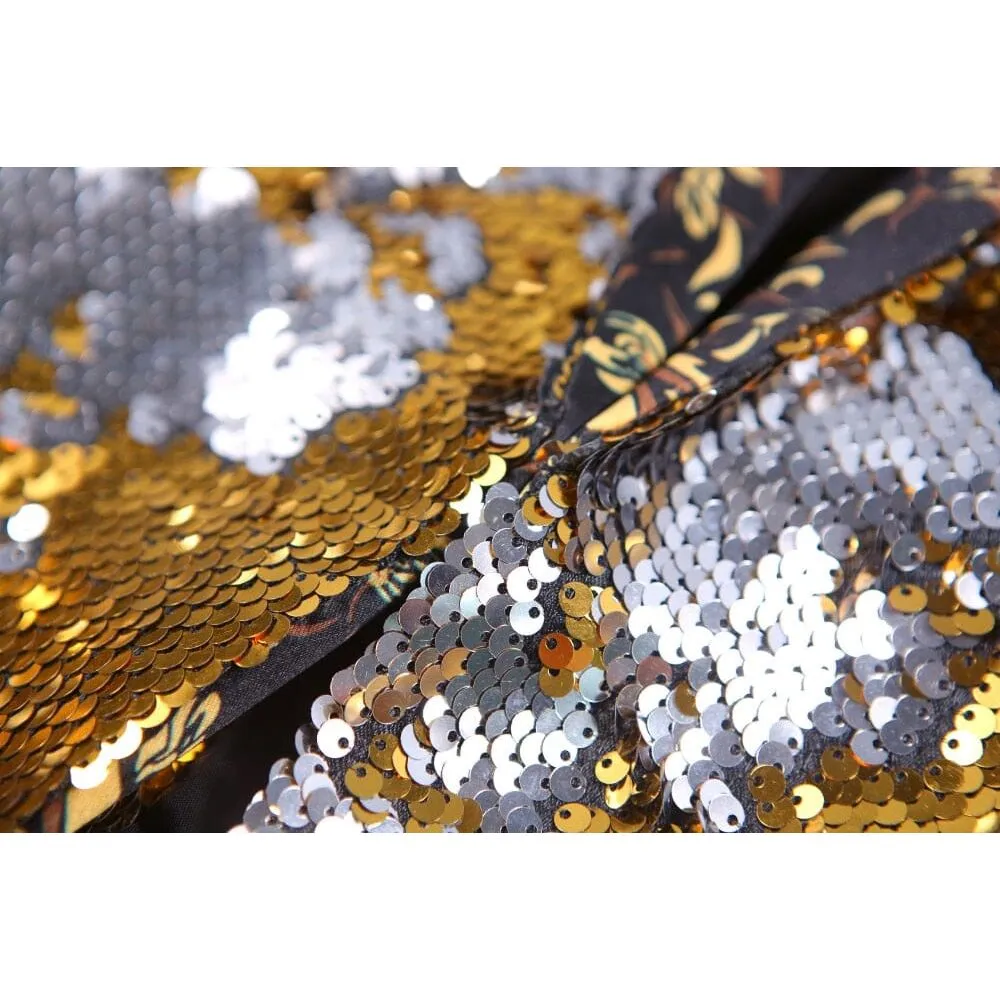 The Bullion Sequin Slim Fit Blazer Suit Jacket