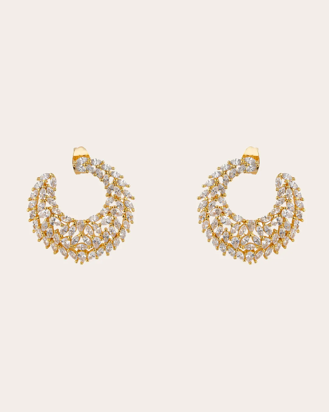 The Dreamy Bride earrings - gold plated