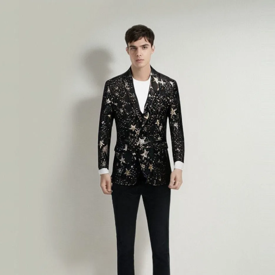 The Night Sky Slim Fit Blazer Suit Jacket