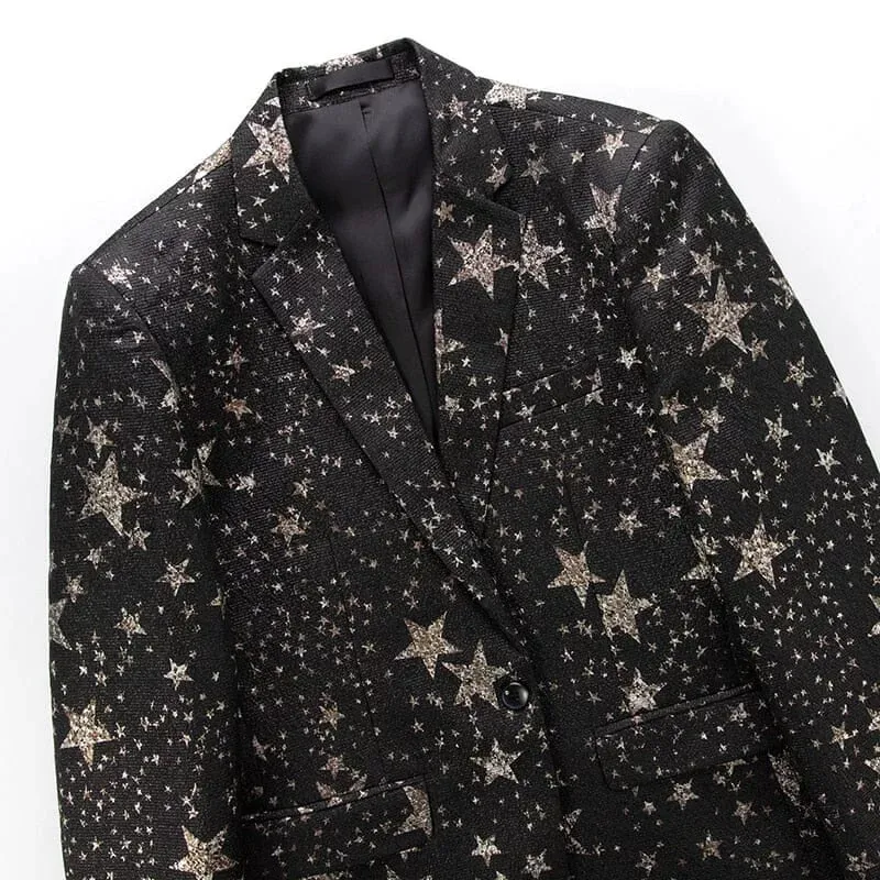 The Night Sky Slim Fit Blazer Suit Jacket