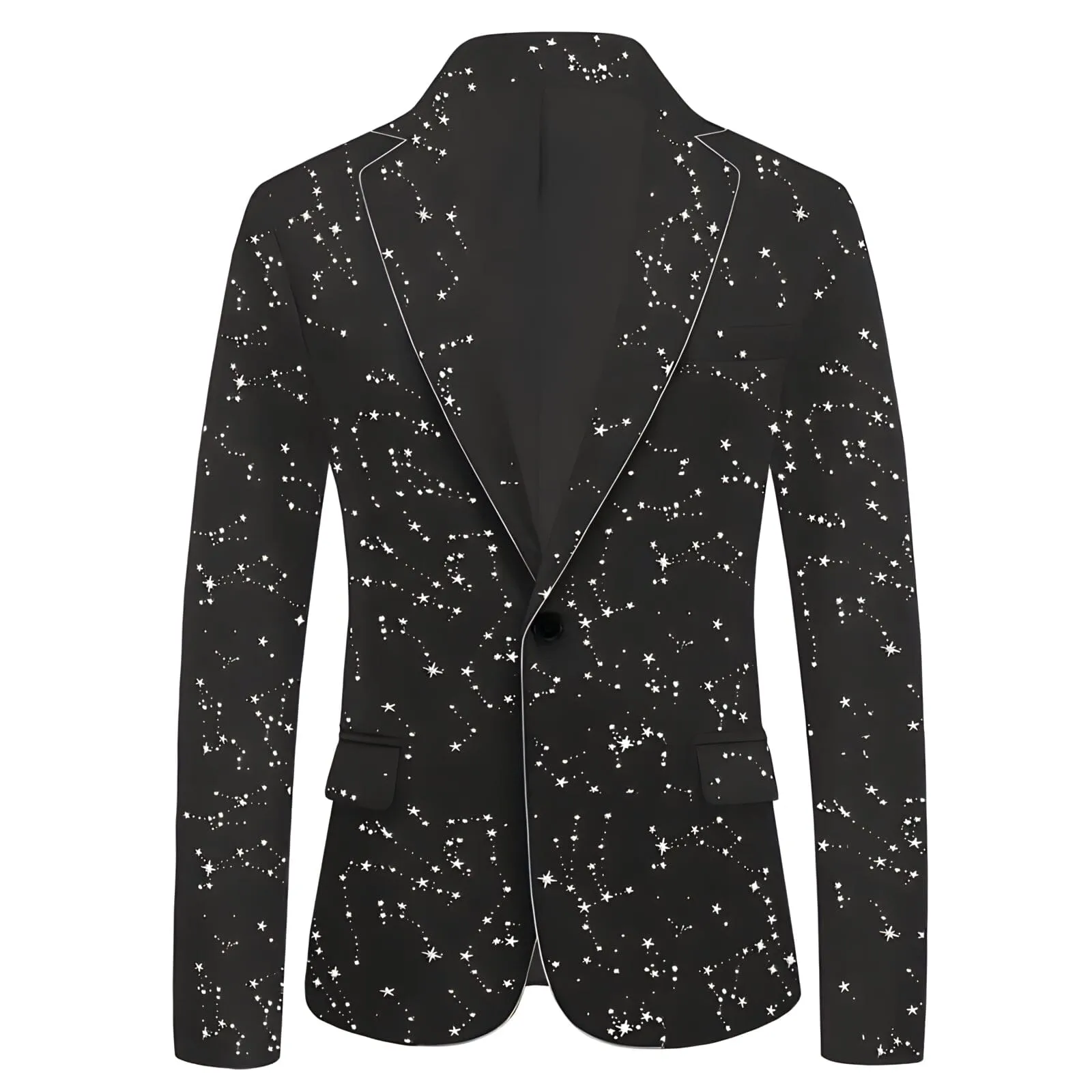 The Silver Star Velvet Slim Fit Blazer Suit Jacket - Multiple Colors