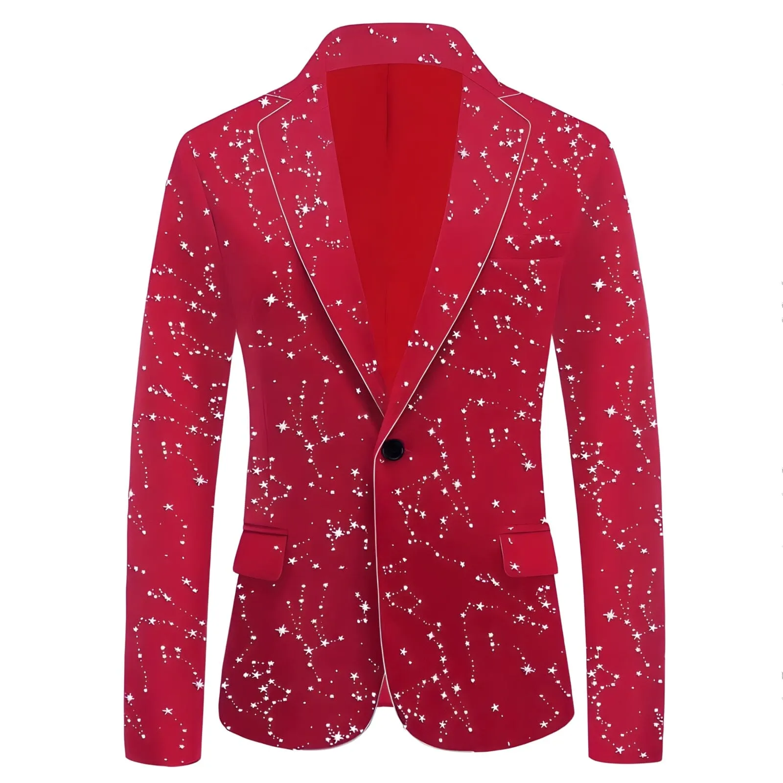 The Silver Star Velvet Slim Fit Blazer Suit Jacket - Multiple Colors