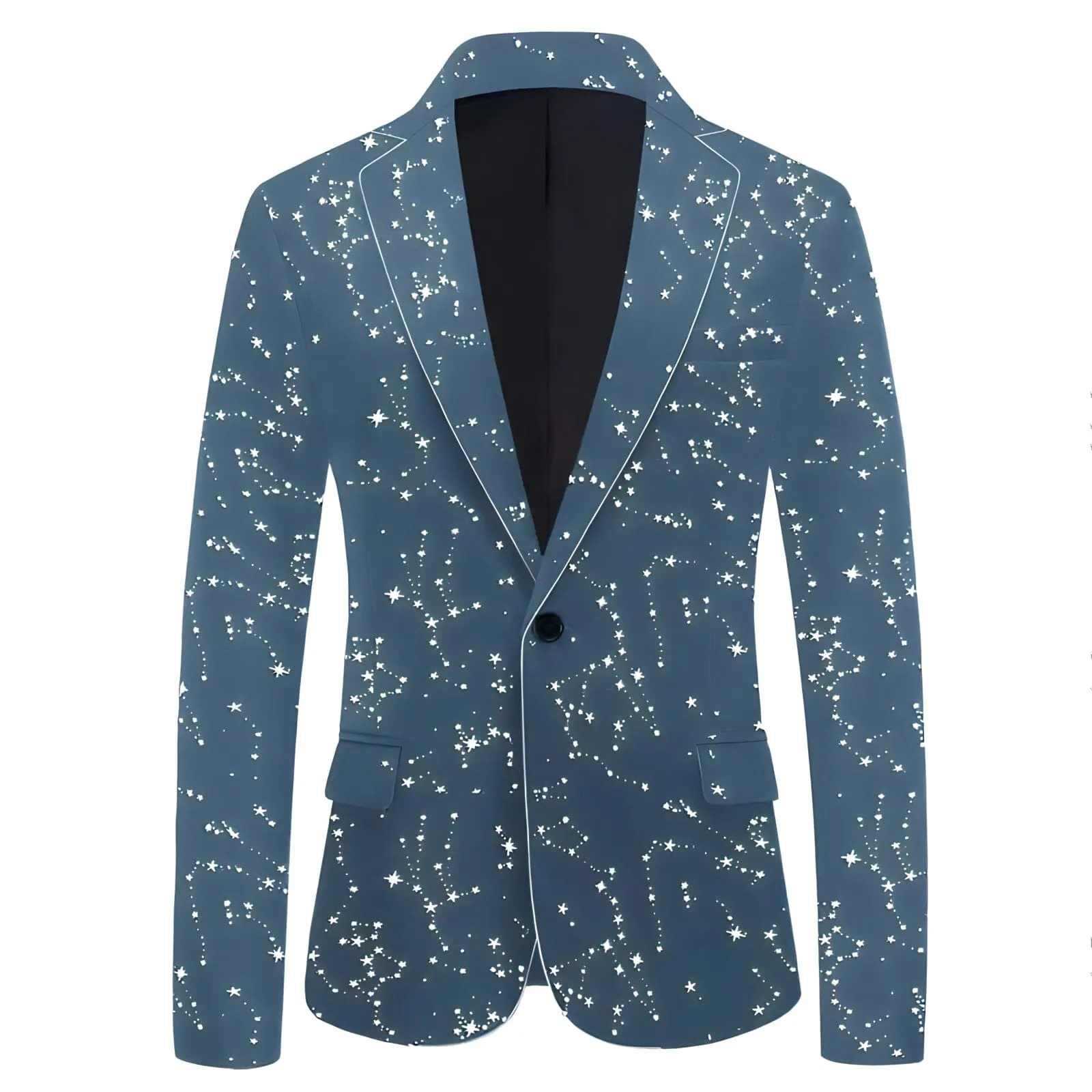 The Silver Star Velvet Slim Fit Blazer Suit Jacket - Multiple Colors