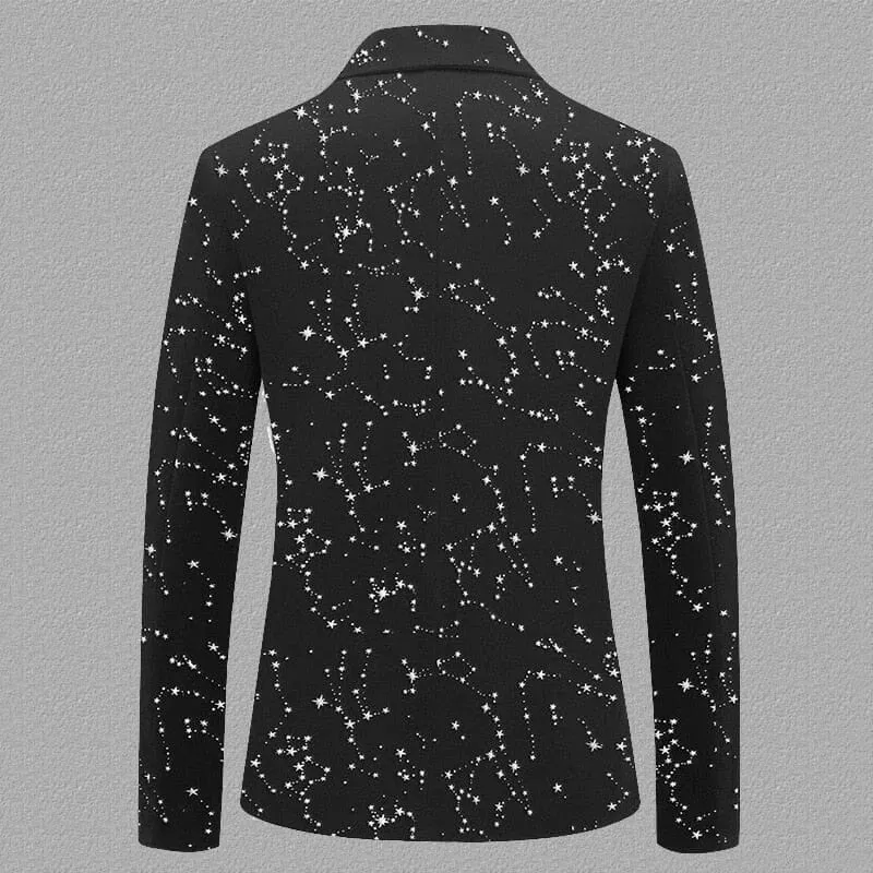 The Silver Star Velvet Slim Fit Blazer Suit Jacket - Multiple Colors