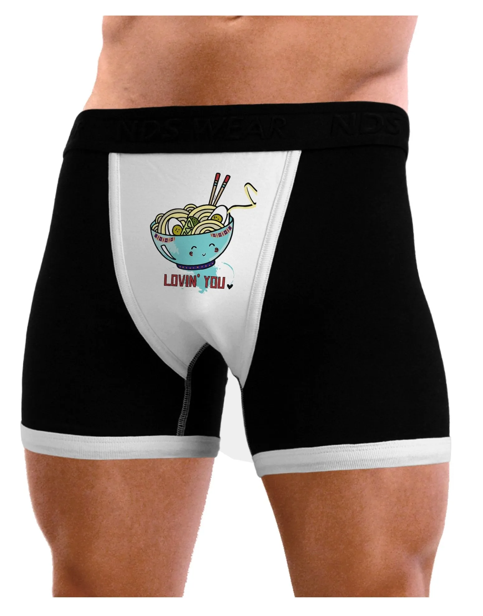 TooLoud Matching Lovin You Blue Pho Bowl Mens Boxer Brief Underwear