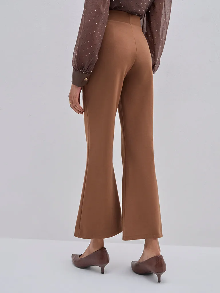 Wardrobe Brown High-Rise Trousers