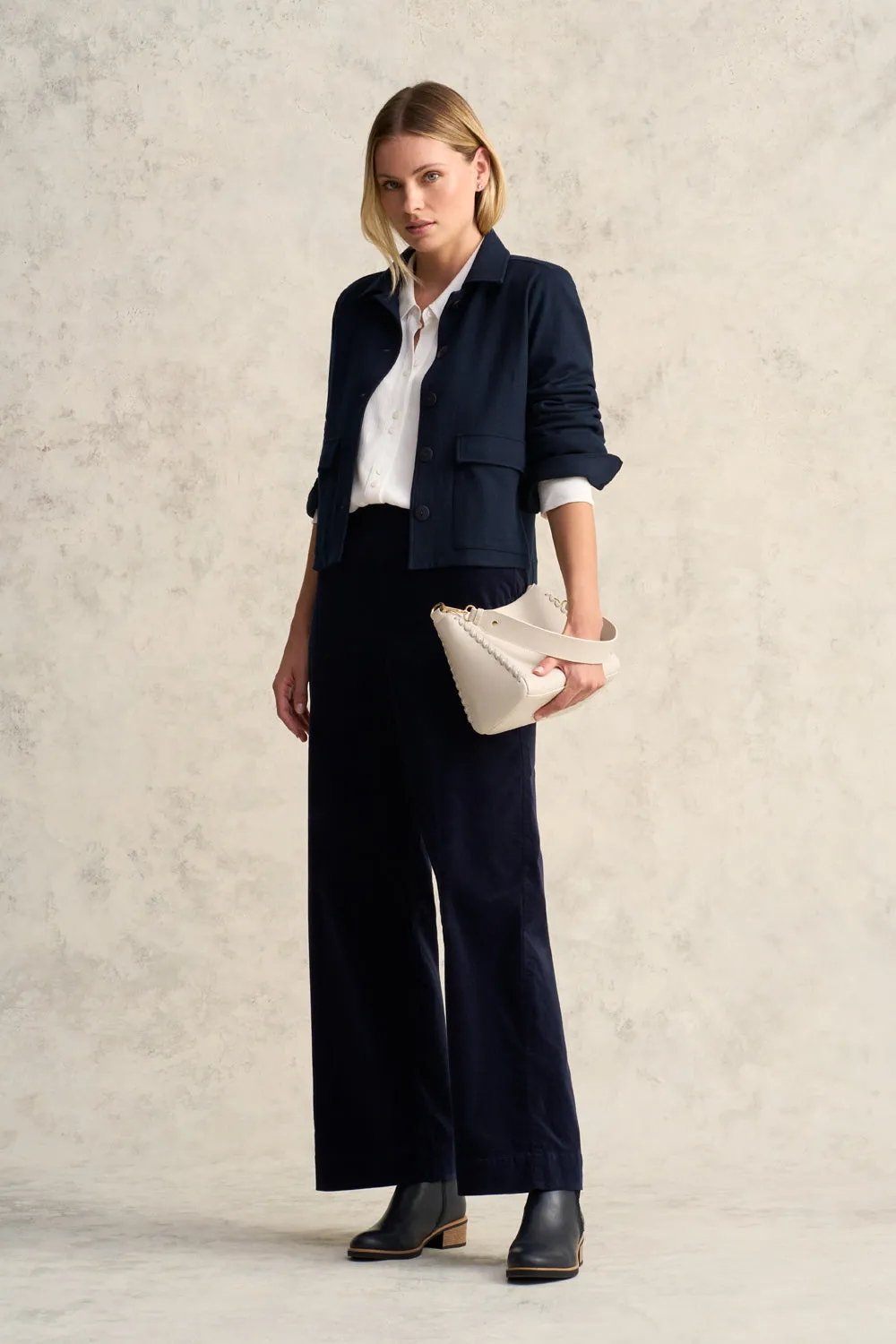 Wide Leg Velvet Pant