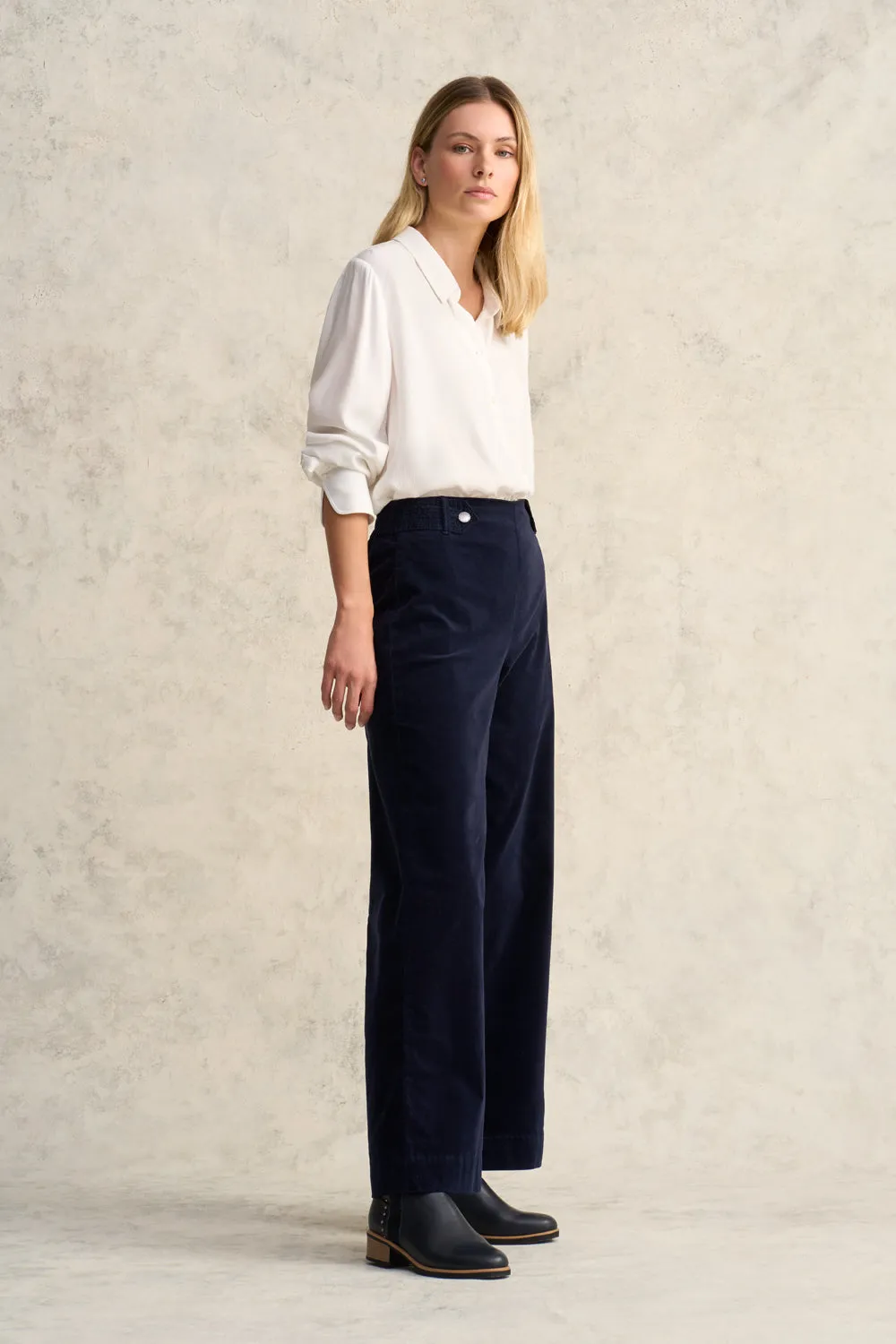 Wide Leg Velvet Pant