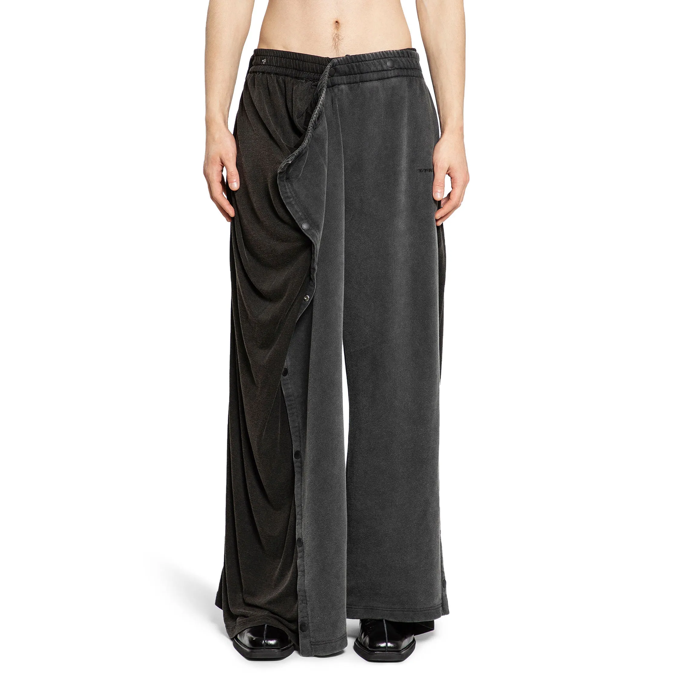 Y/PROJECT MAN BLACK TROUSERS